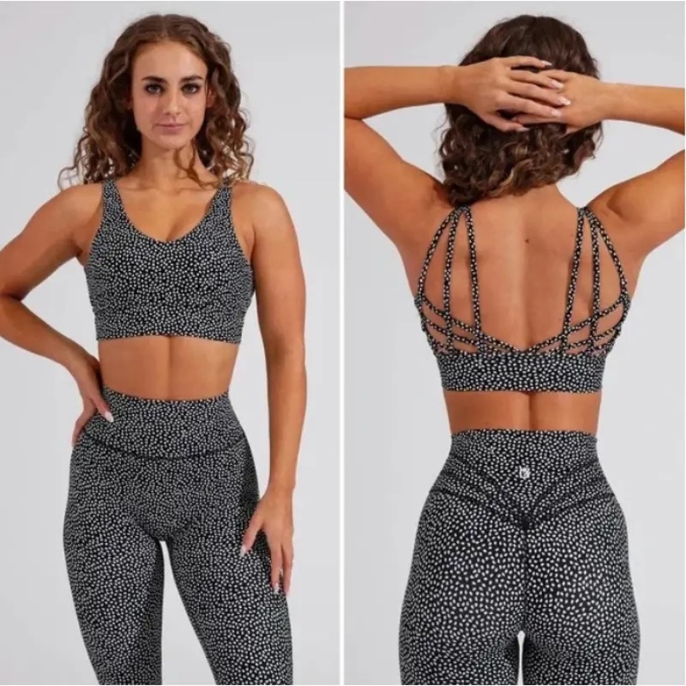 Buffbunny Monarch Sports Bra “Black Bossy Print”